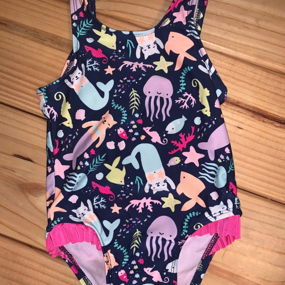 Cat-Mermaid Swimsuit - Picture 1 of 3